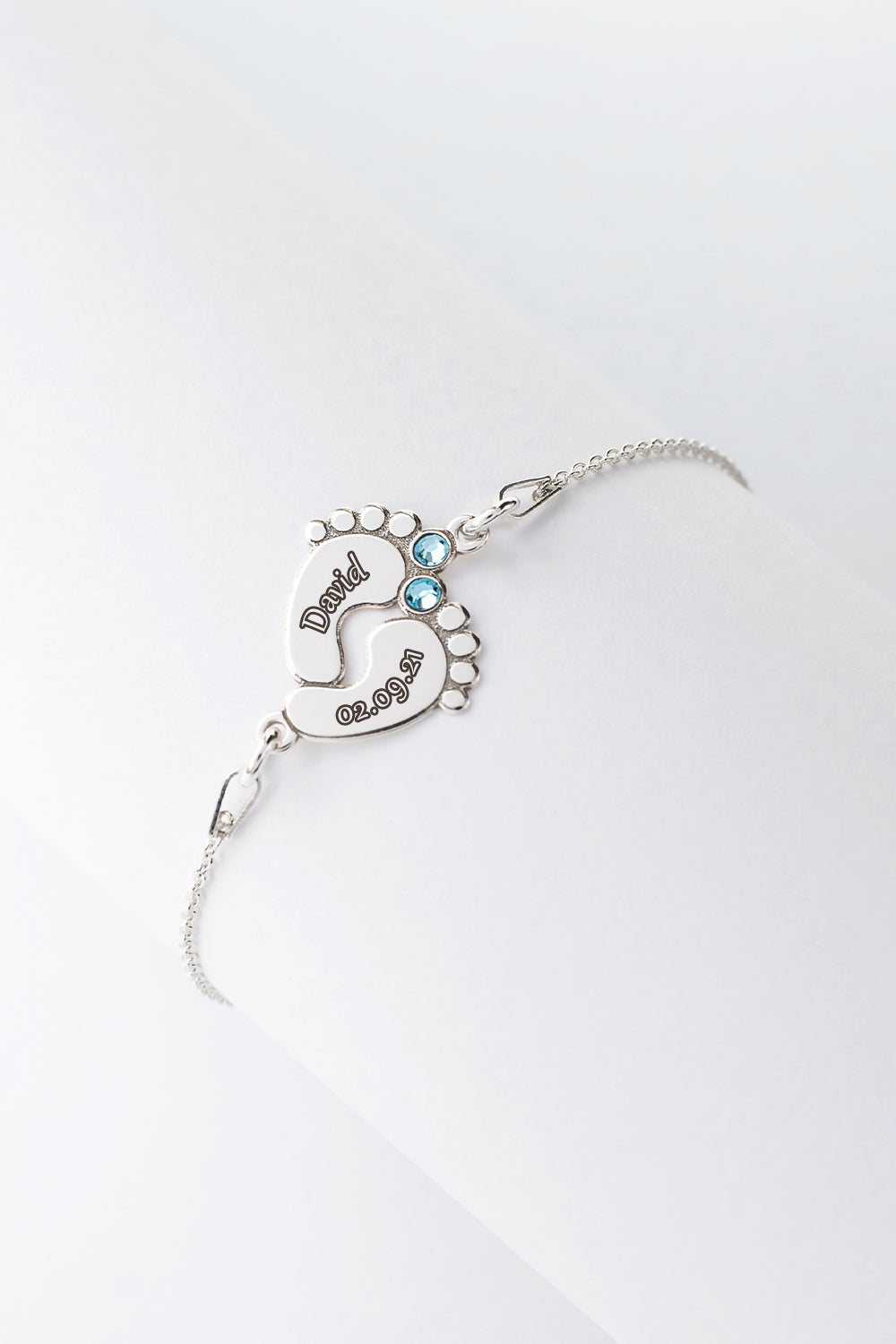 Bracelet BABY FEET | NAME & DATE