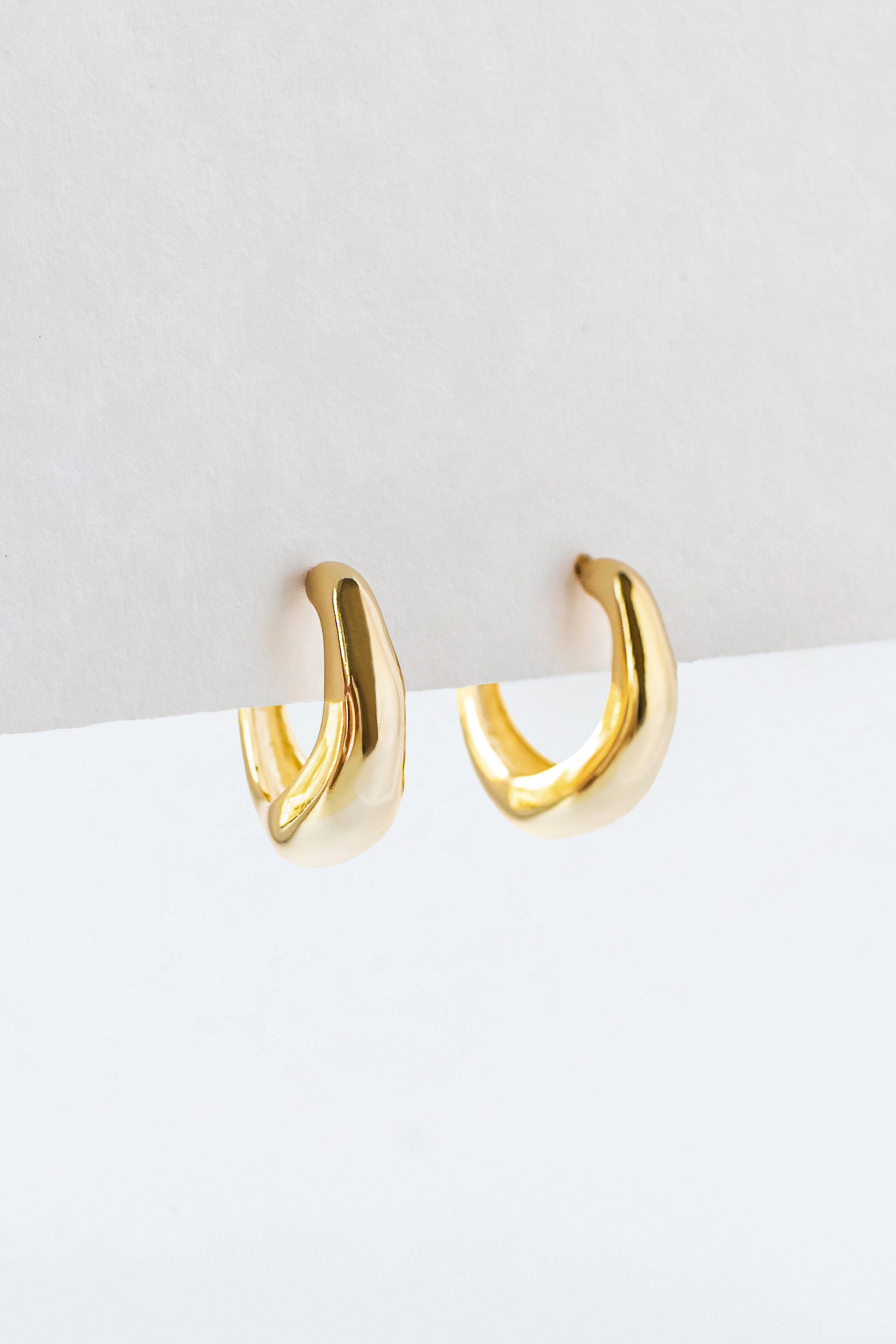 Earrings Open Hoop Gold