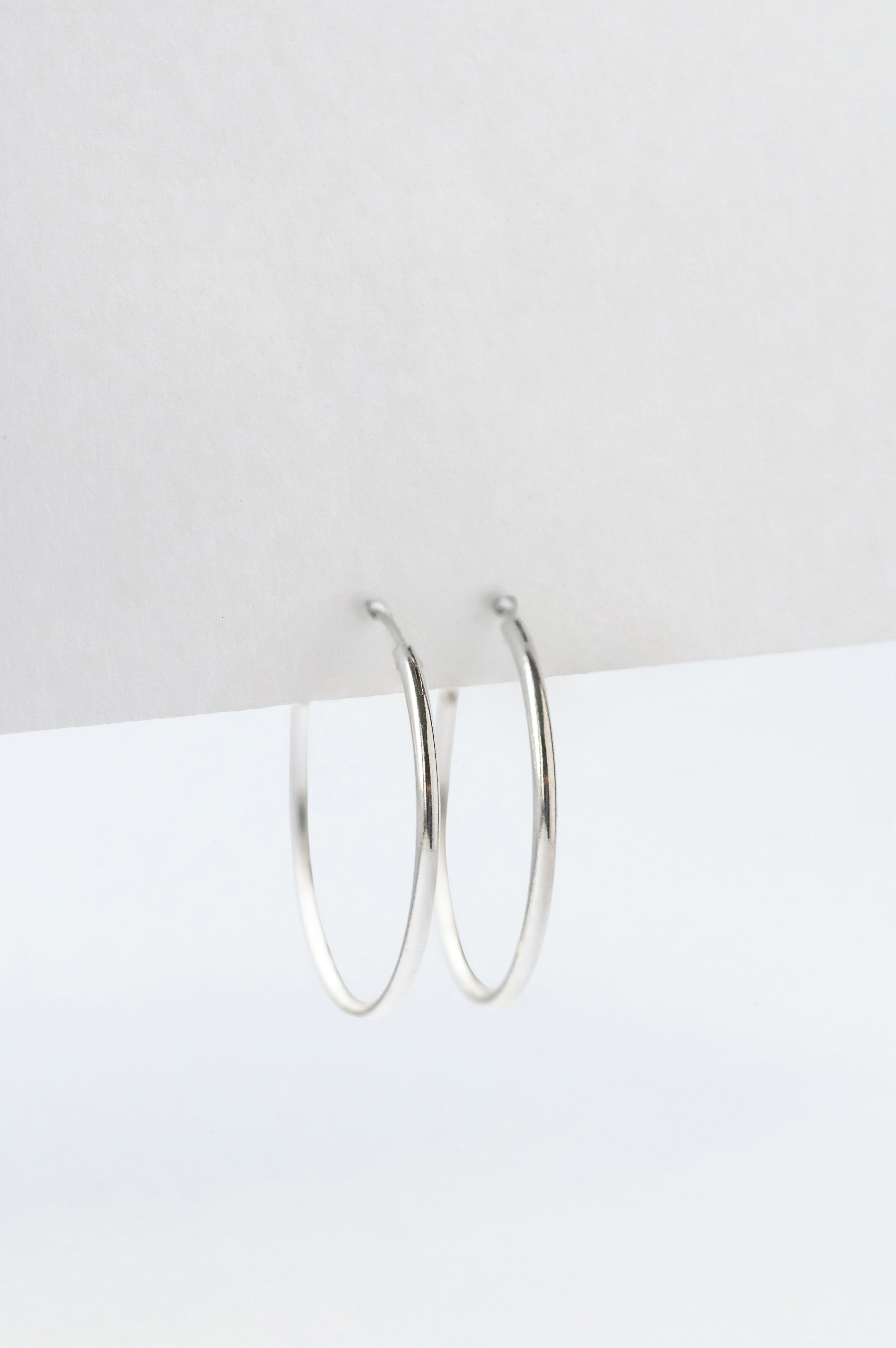 Earrings HOOP (25mm) 925 sidabras