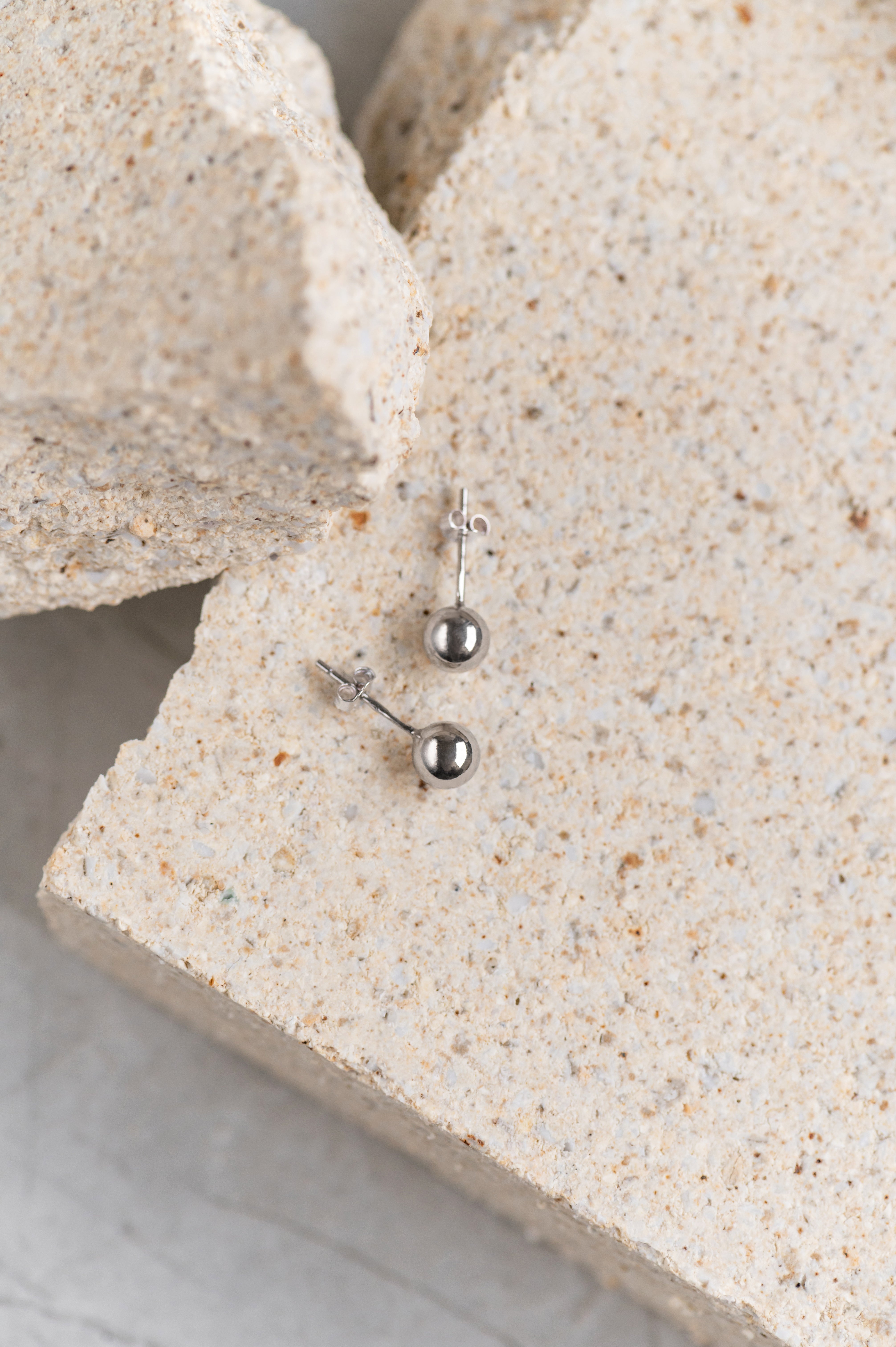 Auskarai Big Bubble Stud Silver