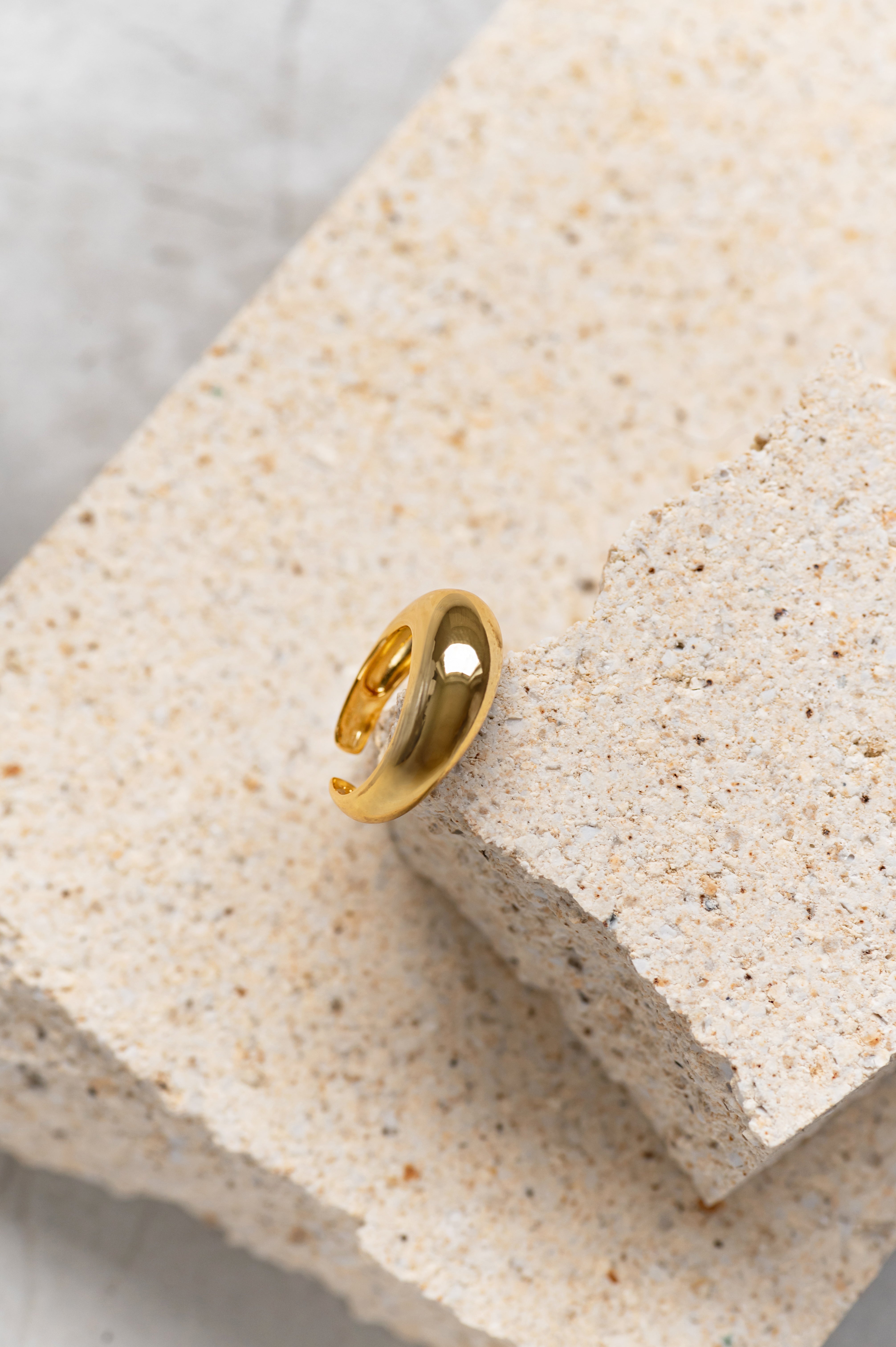 Žiedas Open Dome Gold