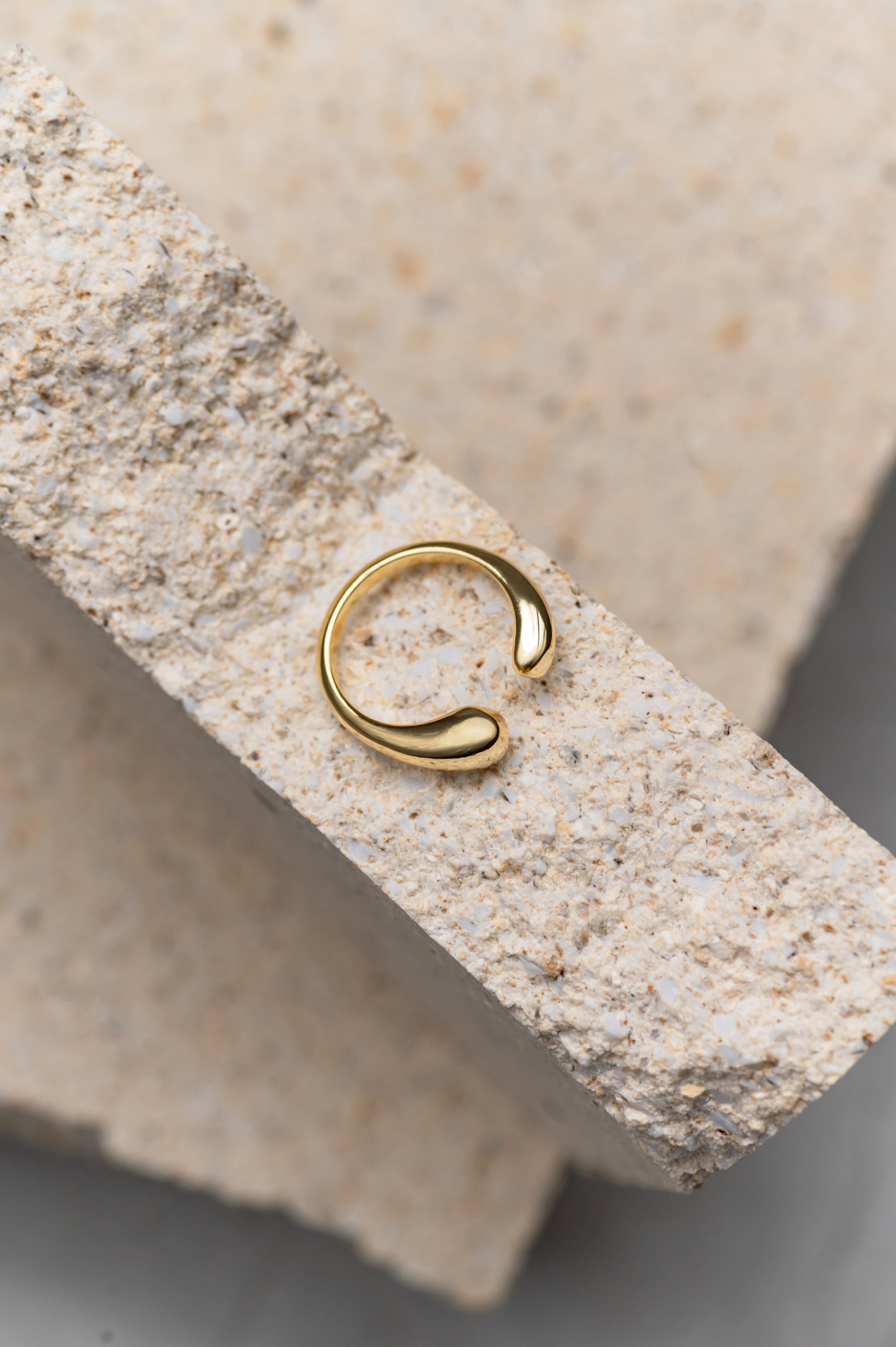 Žiedas Fluid Dome Gold