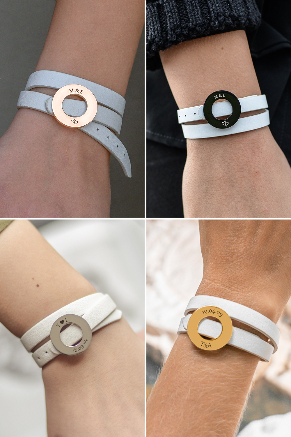 Modern White Bracelet