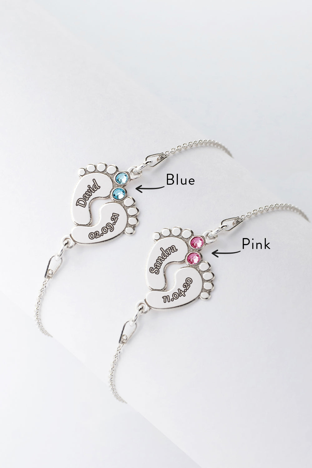Bracelet BABY FEET | NAME & DATE