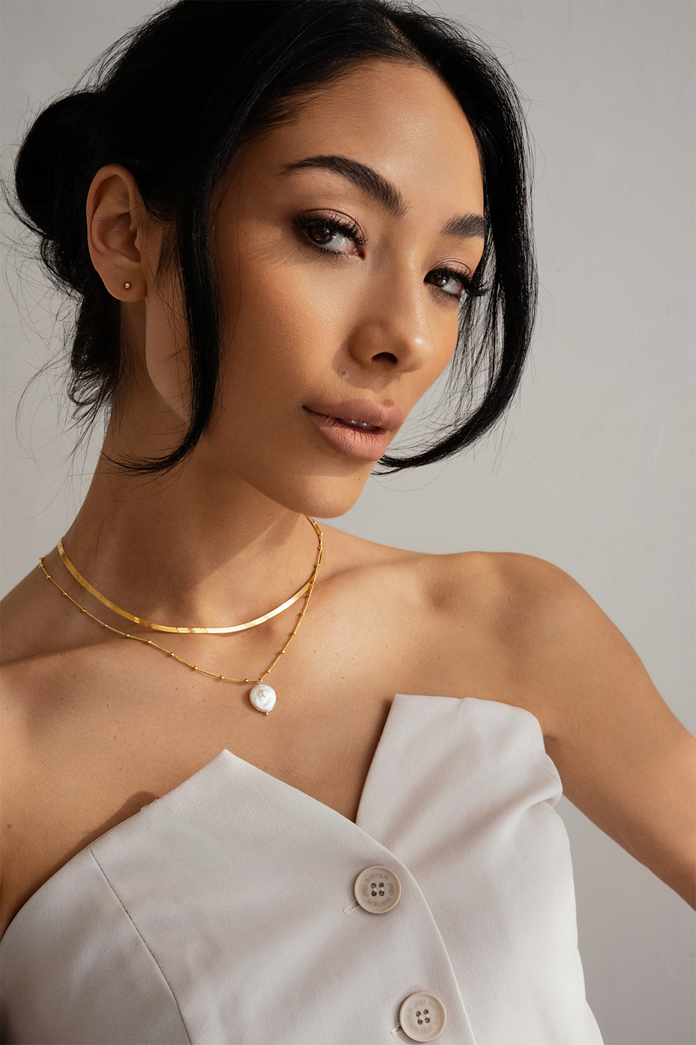 Kaklo papuošalas Snake Chain Gold