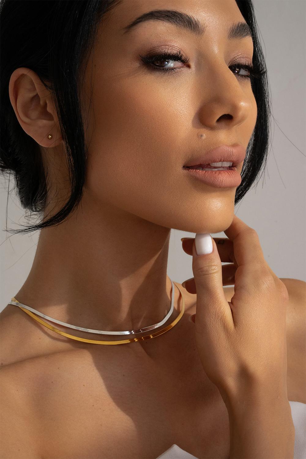 Kaklo papuošalas Snake Chain Gold