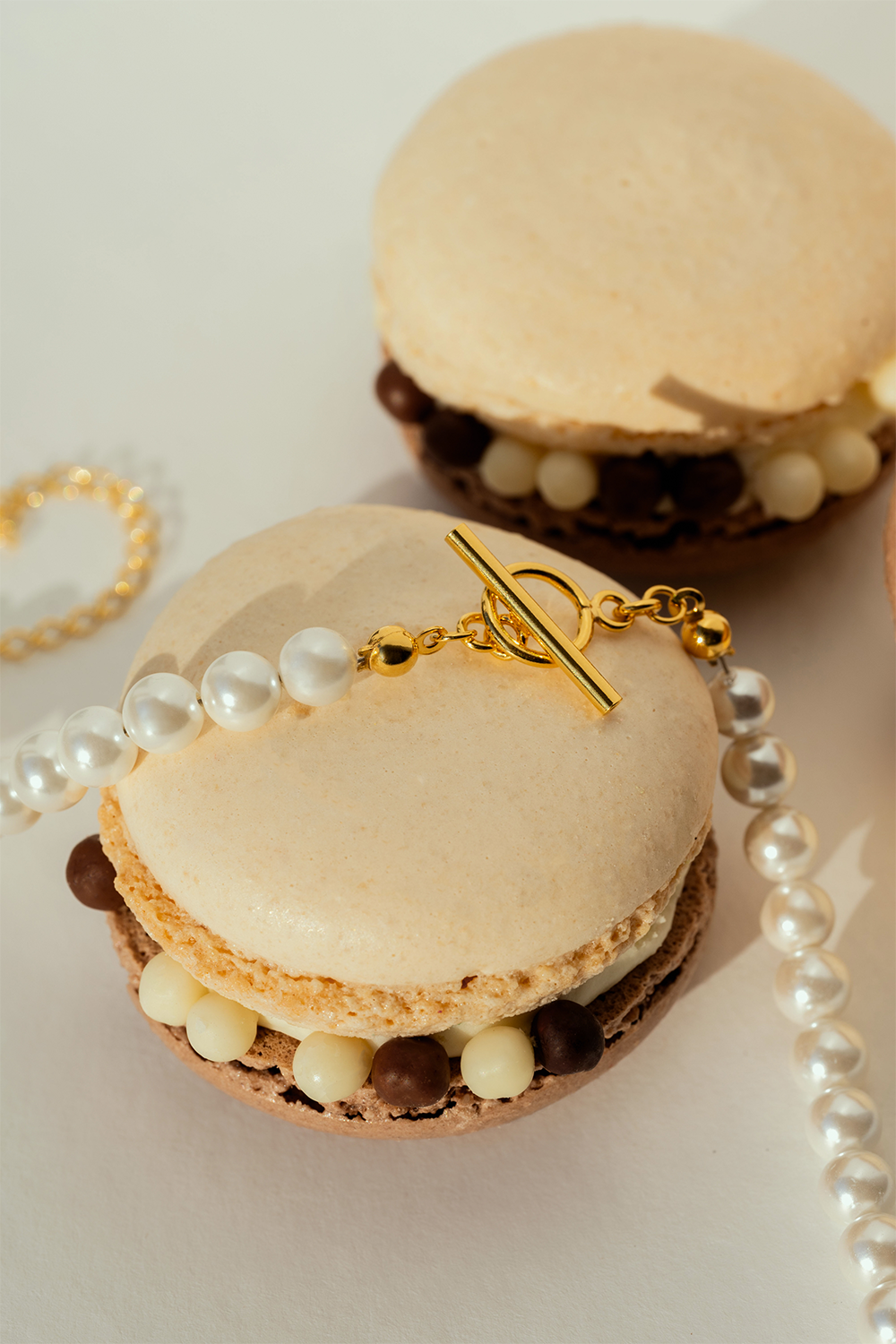 Perlų vėrinys 6 mm Toggle Gold