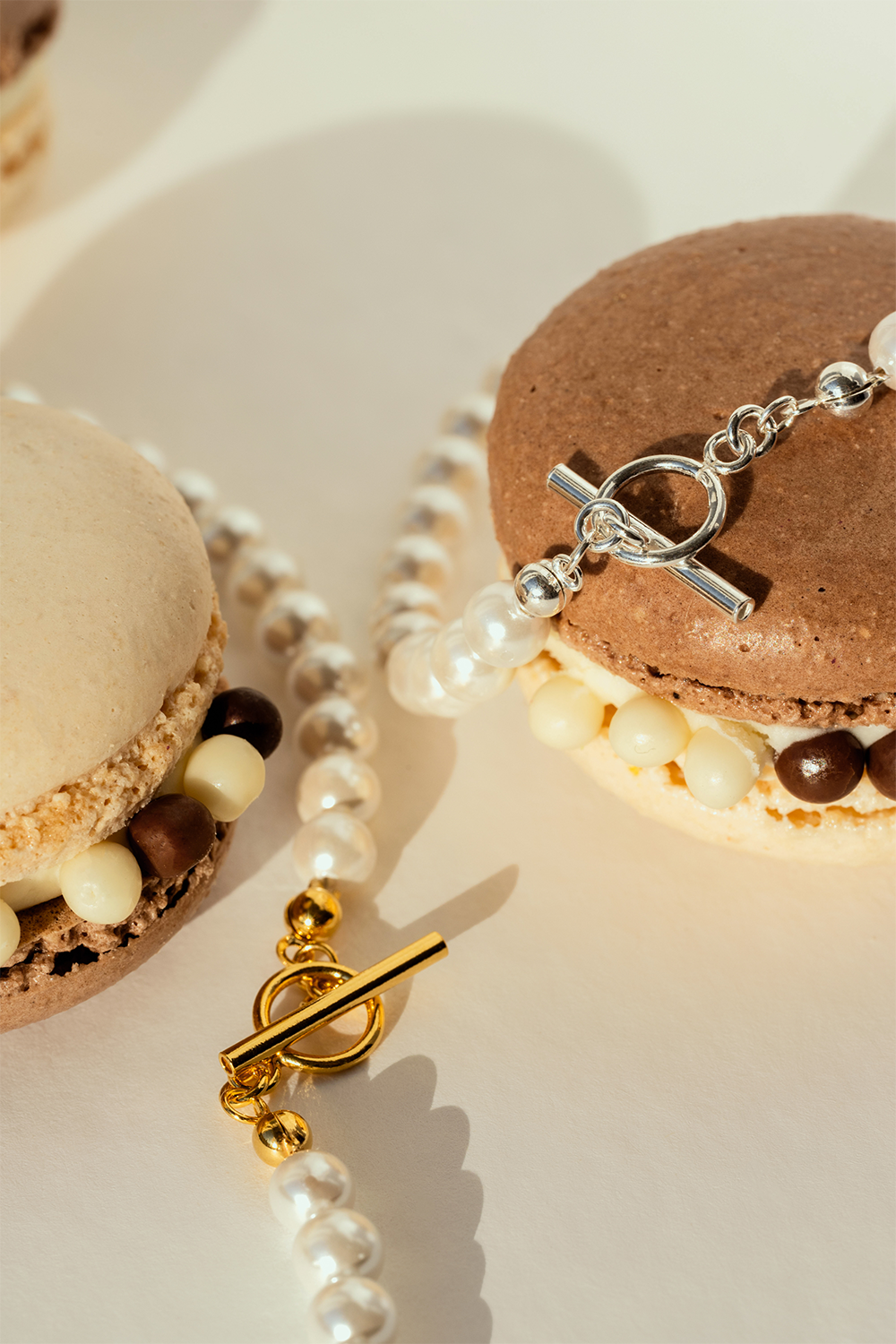 Perlų vėrinys 6 mm Toggle Gold