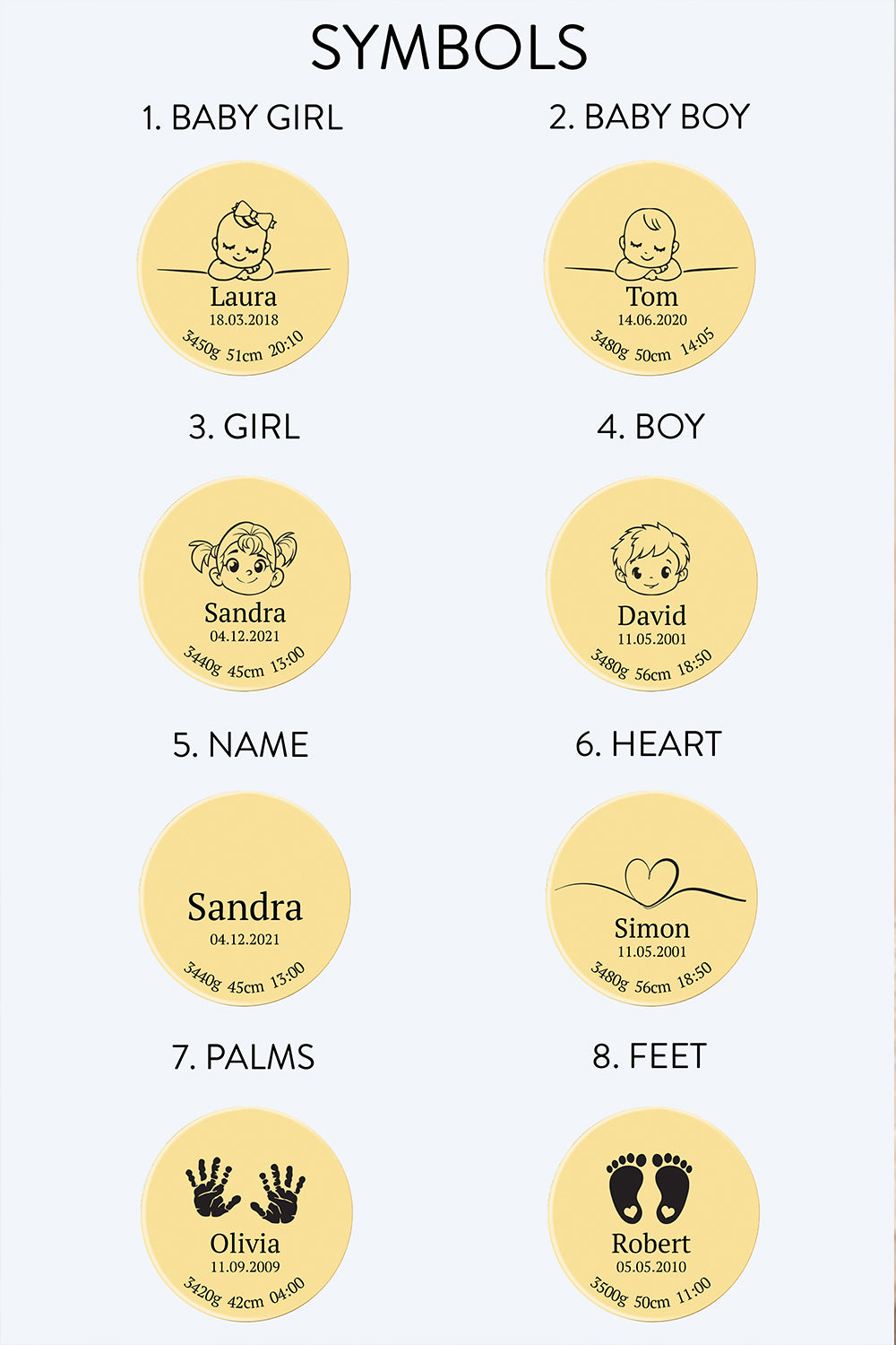 Kaklo papuošalas LOCKET | BABY BIRTH