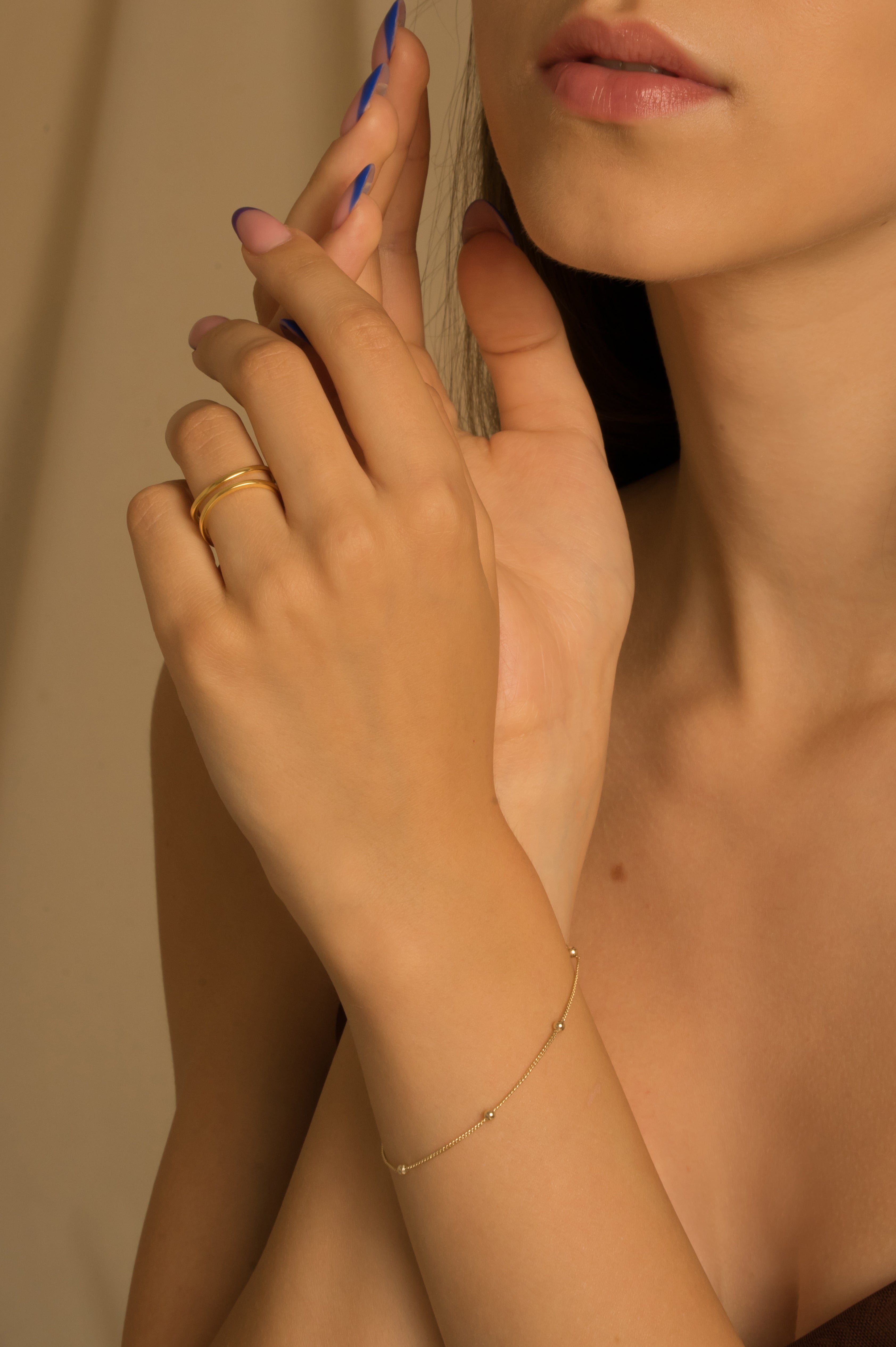 Gold-plated bracelet BUBBLE 925 silver