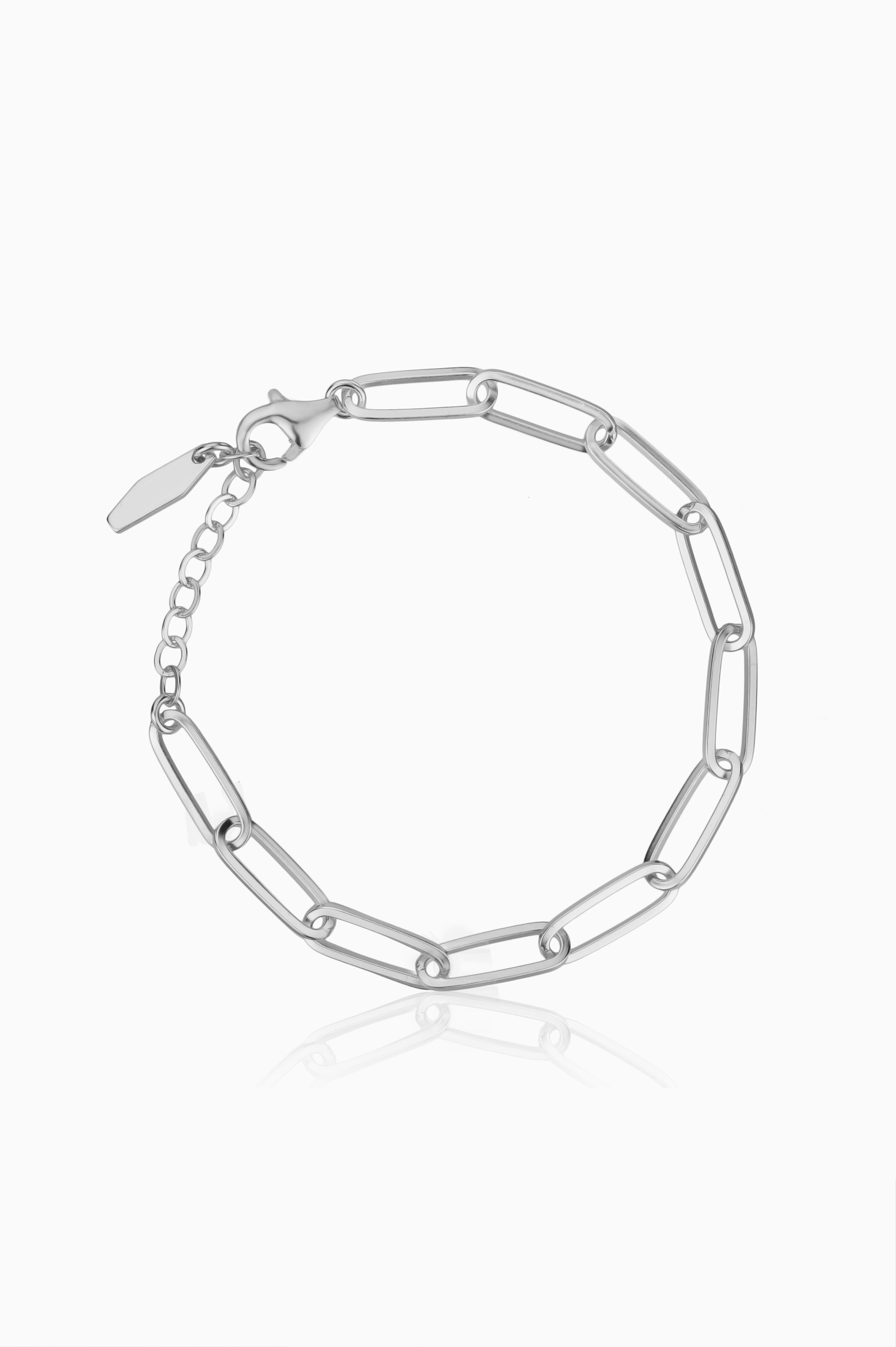 Gold-plated bracelet WIDE CHAIN 925 silver