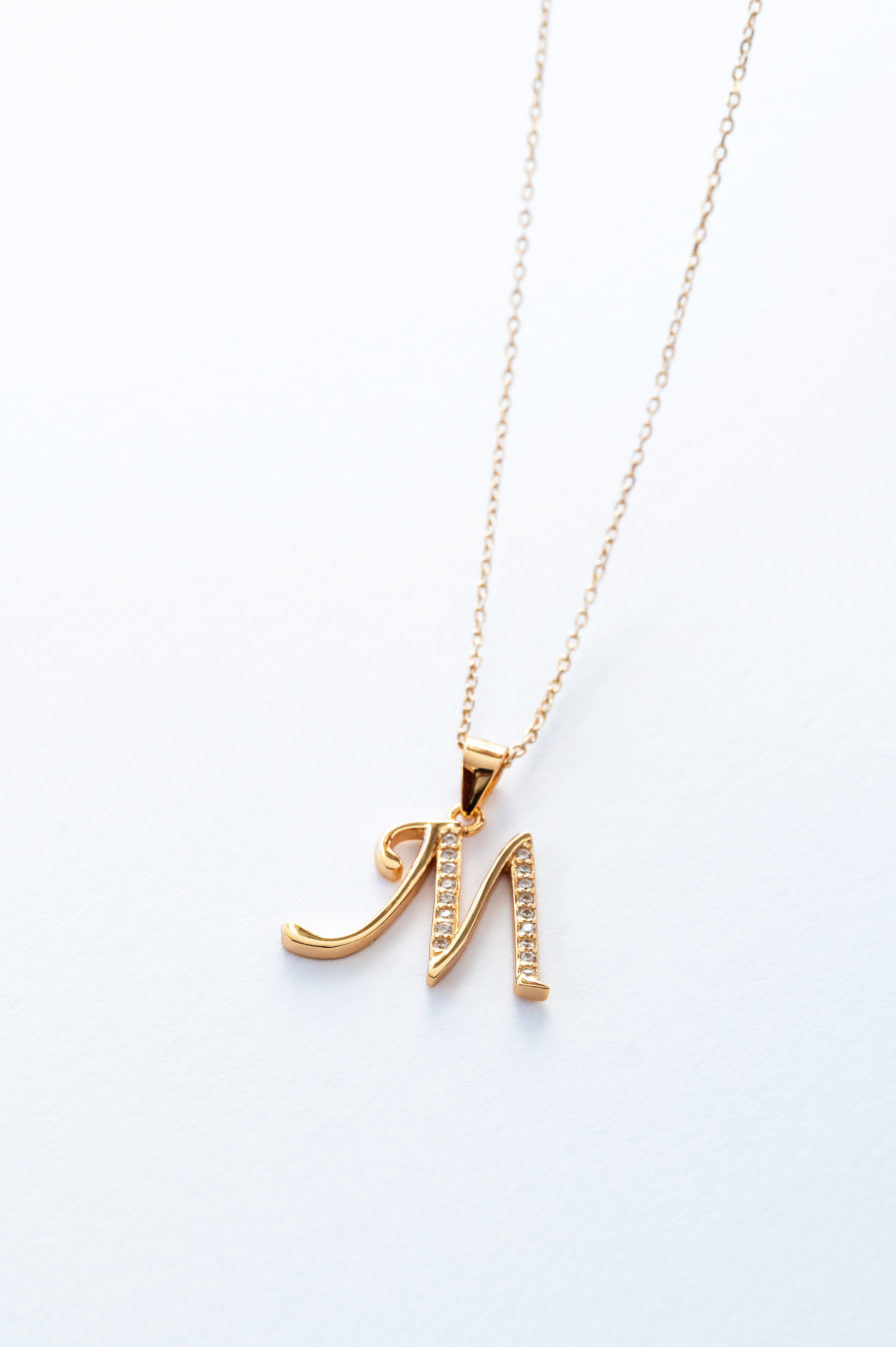 Gold-plated necklace INITIAL 925 silver