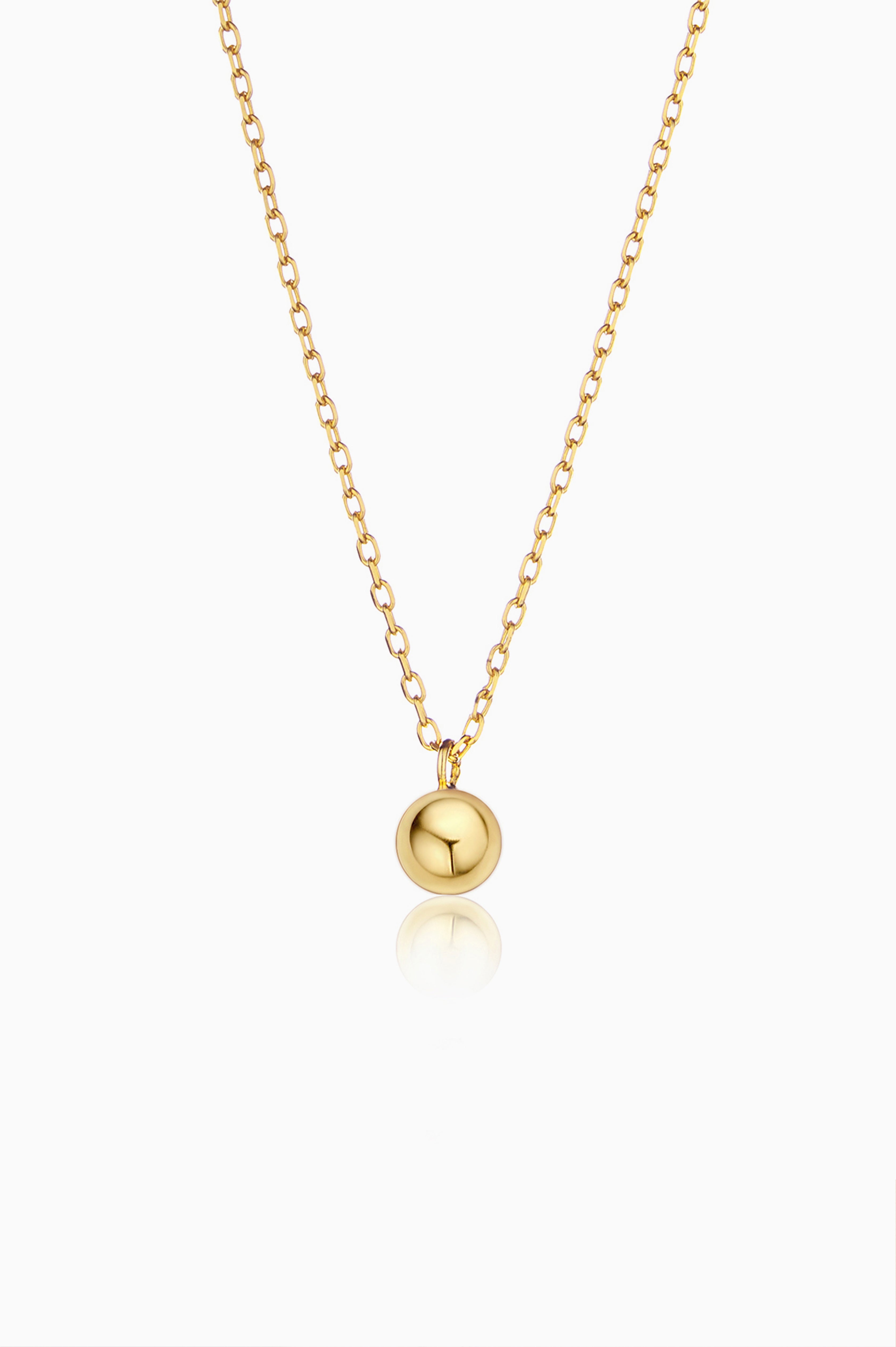Gold-plated necklace BUBBLE 925 silver