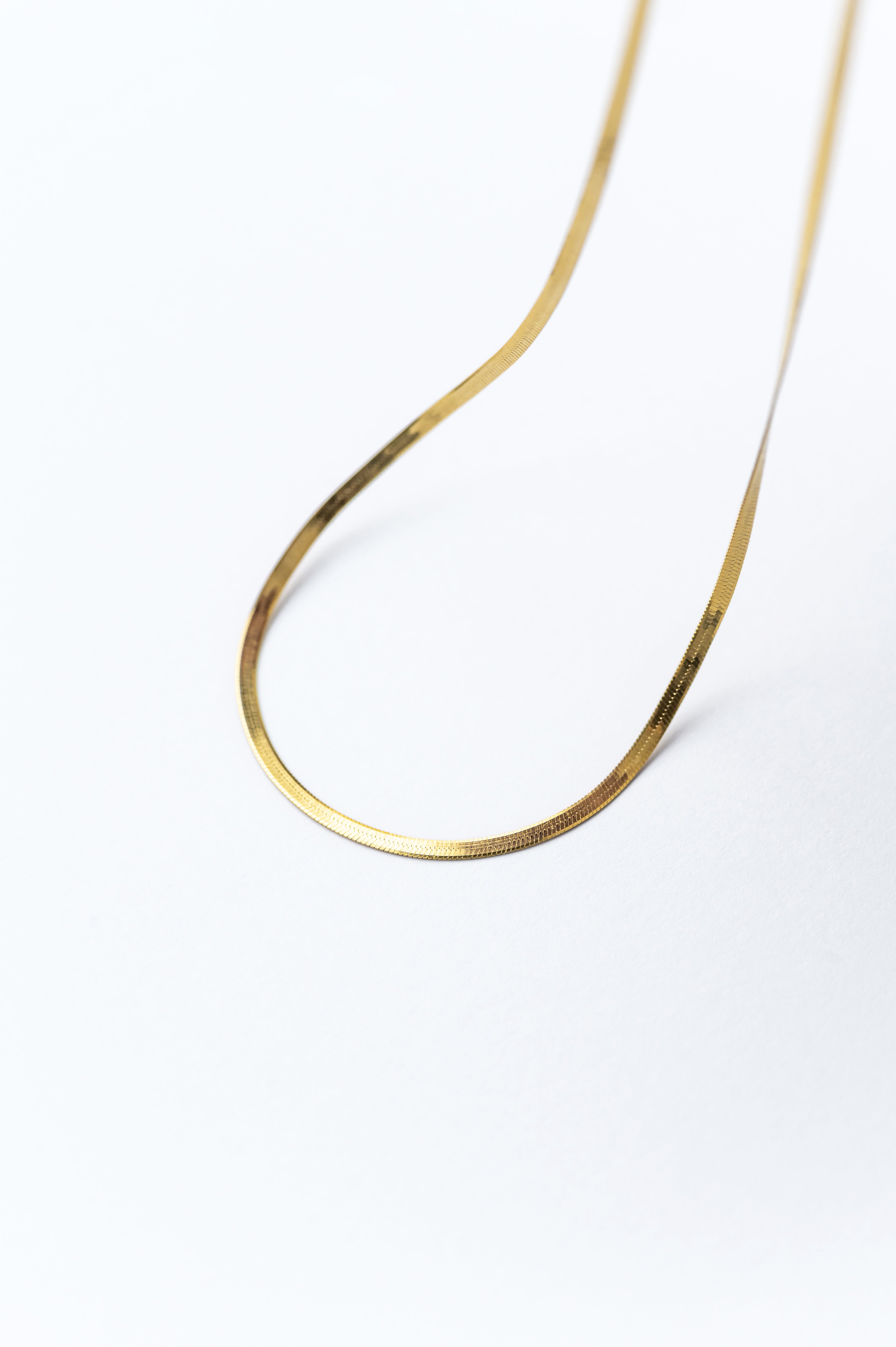 Gold-plated necklace SNAKE CHAIN 925 silver