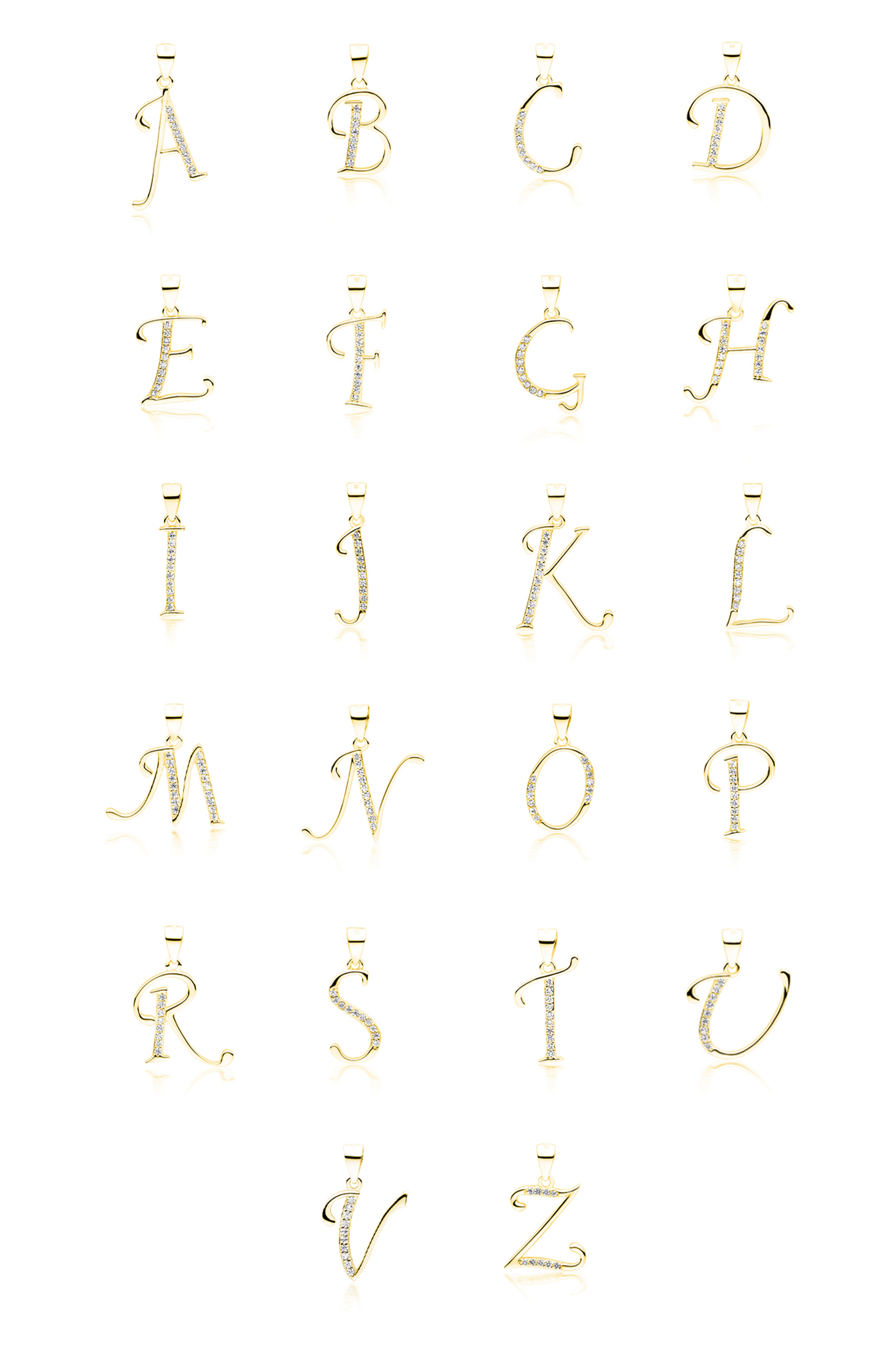 Gold-plated necklace INITIAL 925 silver