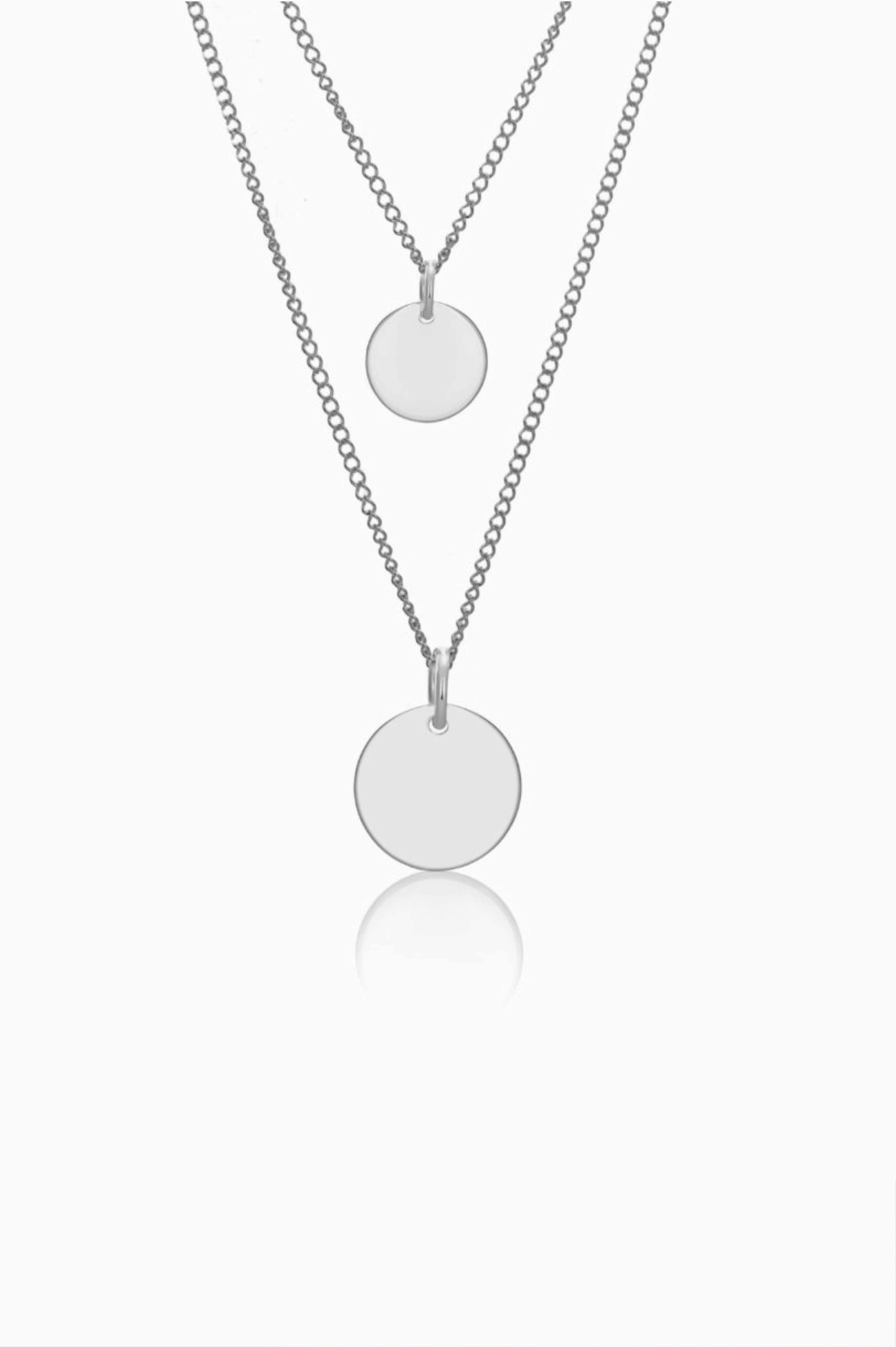 Necklace LAYERED COIN 925 silver
