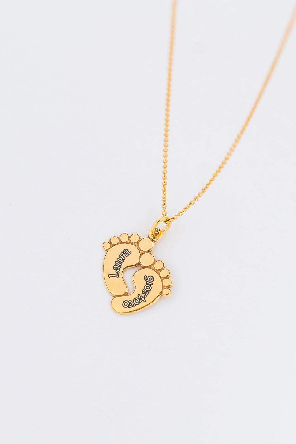 Necklace BABY FEET | NAME & DATE